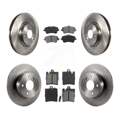 Kit de disques de frein à disque avant et arrière et plaquettes semi-métalliques pour Mercedes-Benz C320