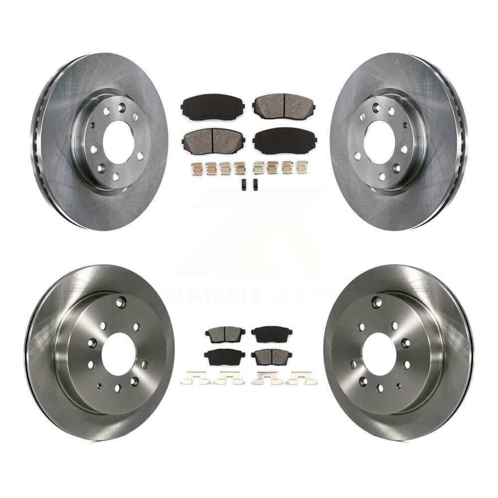 Rotors de frein avant arrière et Kit de plaquettes semi-métalliques pour Mazda CX-7 Ford Edge Lincol
