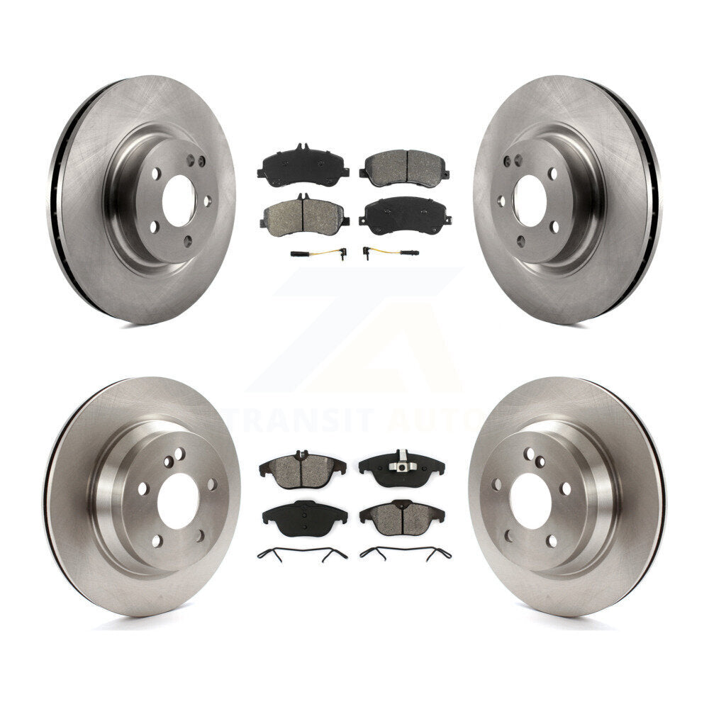 Kit de rotor de frein avant et arrière et plaquettes semi-métalliques pour Mercedes-Benz GLK350 GLK25
