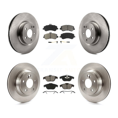 Kit de rotor de frein avant et arrière et plaquettes semi-métalliques pour Mercedes-Benz GLK350 GLK25