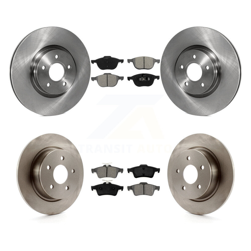 Kit de disques de frein à disque avant et arrière et plaquettes semi-métalliques pour Ford Transit Connect
