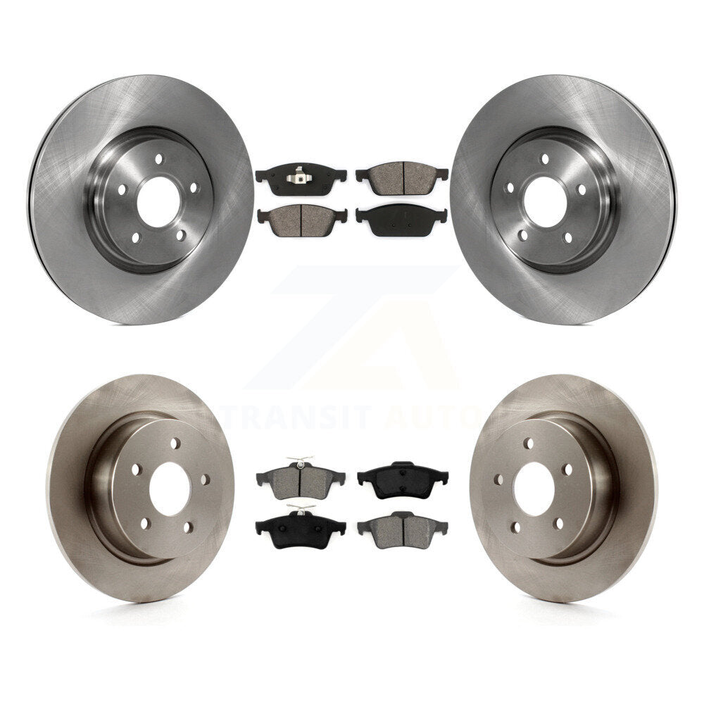 Kit de rotor de frein avant et arrière et plaquettes semi-métalliques pour Ford Escape Transit Connect