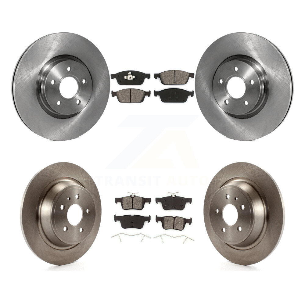 Rotors de frein à disque avant et arrière et Kit de plaquettes semi-métalliques pour Ford Escape Lincoln MK