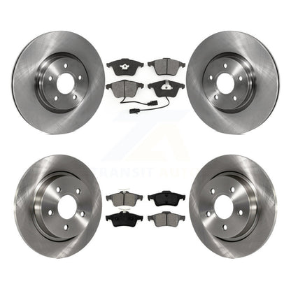 Kit de rotors de frein à disque avant et arrière et plaquettes semi-métalliques pour Volvo S40 V50 C70