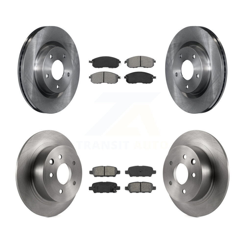 Kit de disques de frein à disque avant et arrière et plaquettes semi-métalliques pour Nissan Altima