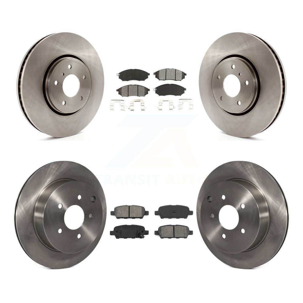 Rotors de frein à disque avant et arrière et Kit de plaquettes semi-métalliques pour INFINITI FX35 FX37 FX4