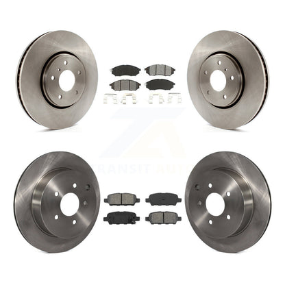 Rotors de frein à disque avant et arrière et Kit de plaquettes semi-métalliques pour INFINITI FX35 FX37 FX4