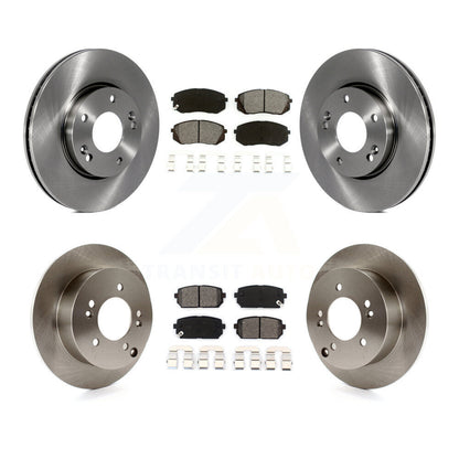 Kit de disques de frein à disque avant et arrière et plaquettes semi-métalliques pour Kia Rondo 2007 – 2009
