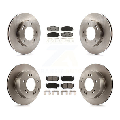 Rotors de frein à disque avant et arrière et kit de plaquettes semi-métalliques pour Kia Sorent 2007-2009