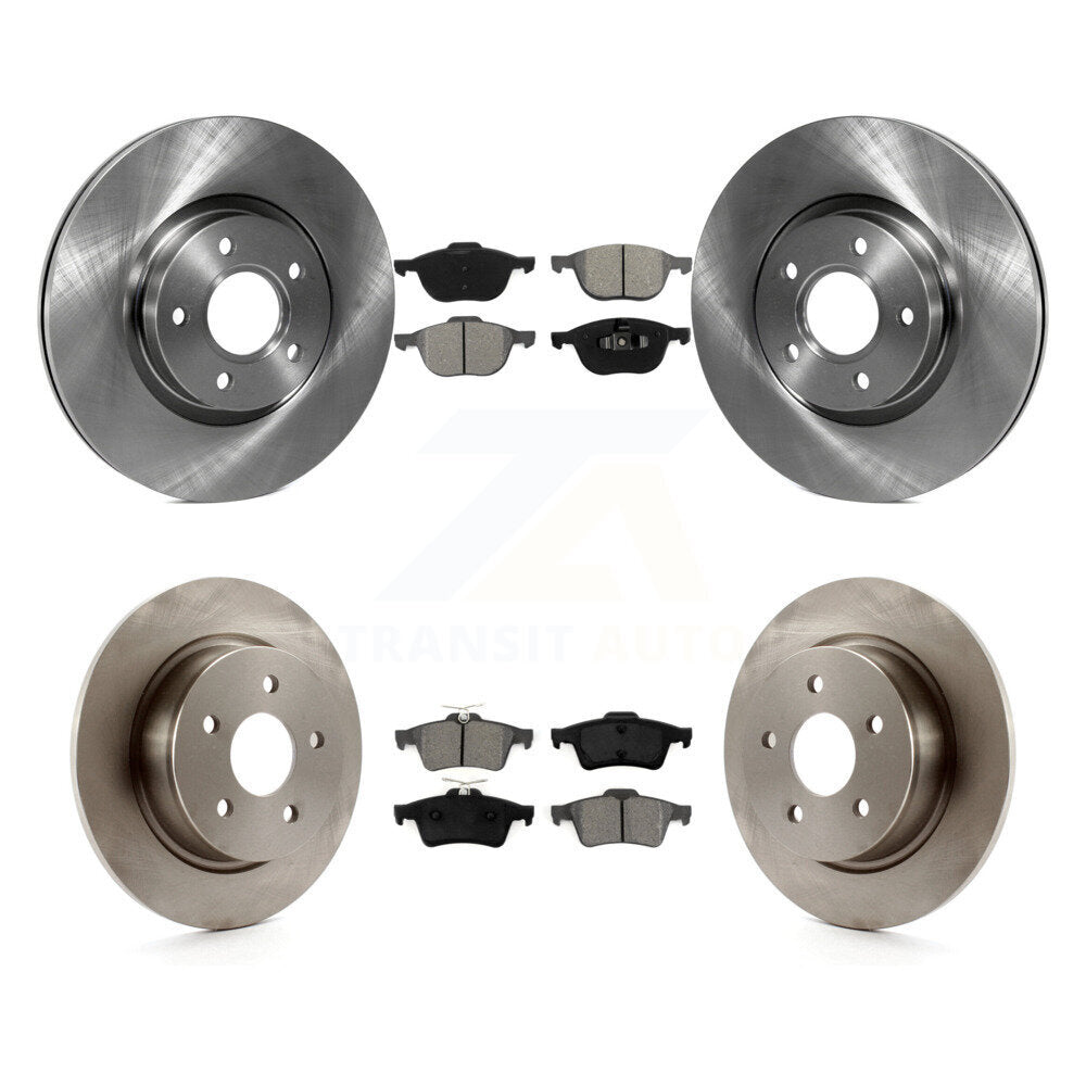 Kit de disques de frein à disque avant et arrière et plaquettes semi-métalliques pour Ford Escape C-Max
