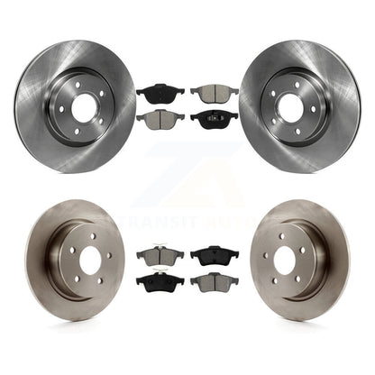 Kit de disques de frein à disque avant et arrière et plaquettes semi-métalliques pour Ford Escape C-Max