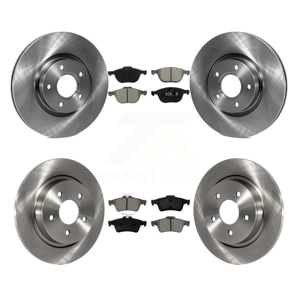 Rotors de frein à disque avant et arrière et Kit de plaquettes semi-métalliques pour Volvo S40 C30 V50 C7