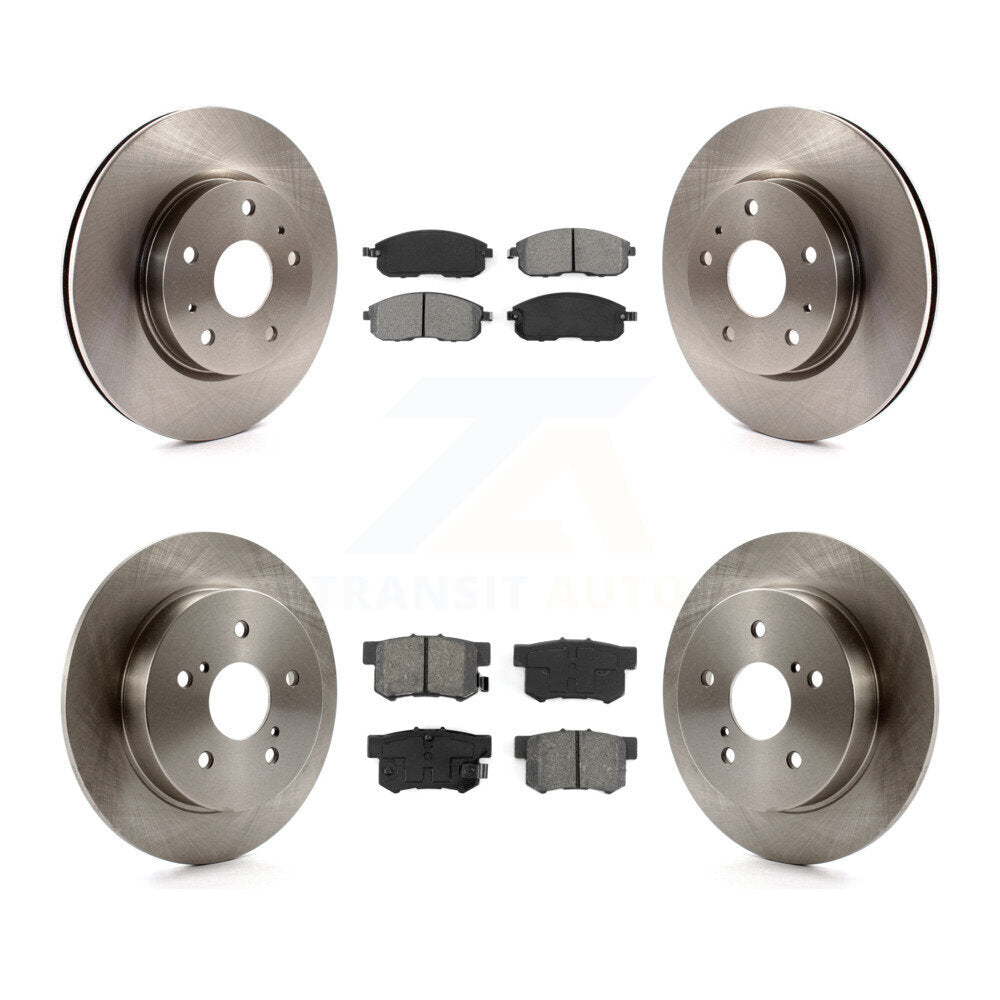 Kit de rotors de frein à disque avant et arrière et plaquettes semi-métalliques pour Suzuki SX4 Crossove