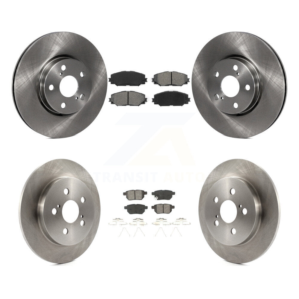 Kit de rotor de frein avant et arrière et plaquettes semi-métalliques pour Toyota Corolla Matrix Pontia