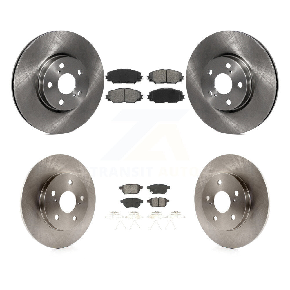 Kit de rotors de frein à disque avant et arrière et plaquettes semi-métalliques pour Toyota Matrix