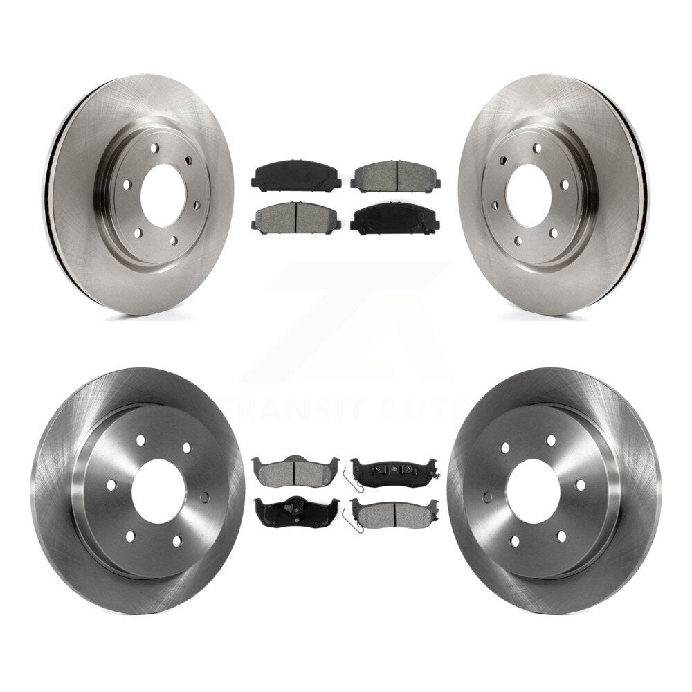 Rotors de frein avant arrière et Kit de plaquettes semi-métalliques pour Nissan TITAN Armada INFINIT