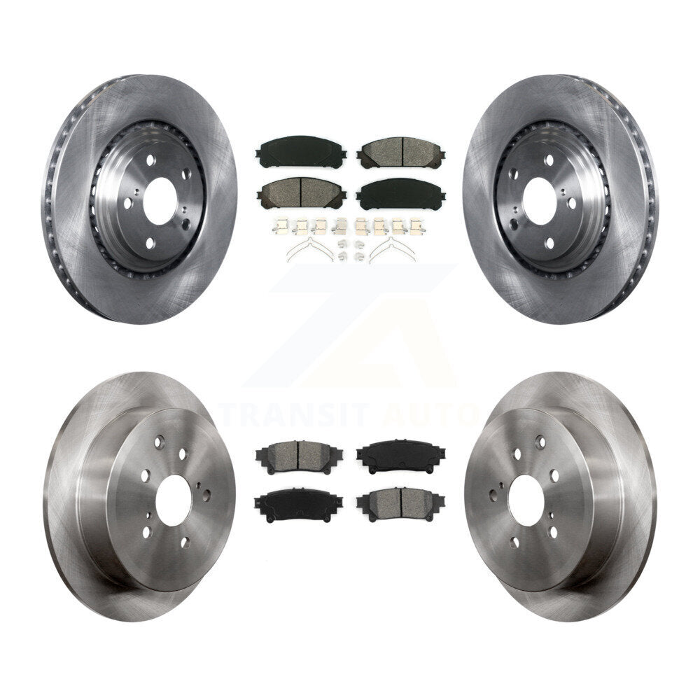 Kit de plaquettes de frein semi-métalliques pour Rotors de frein avant et arrière, pour Toyota Sienna Highlander Lexu