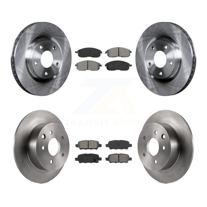 Rotors de frein avant et arrière et Kit de plaquettes semi-métalliques pour Nissan Sentra SE- 2007 – 2012