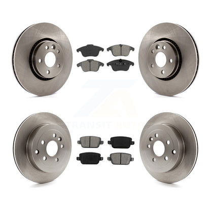 Rotor de frein à disque avant et arrière et Kit de plaquettes semi-métalliques pour Land Rover LR 2008 – 2011