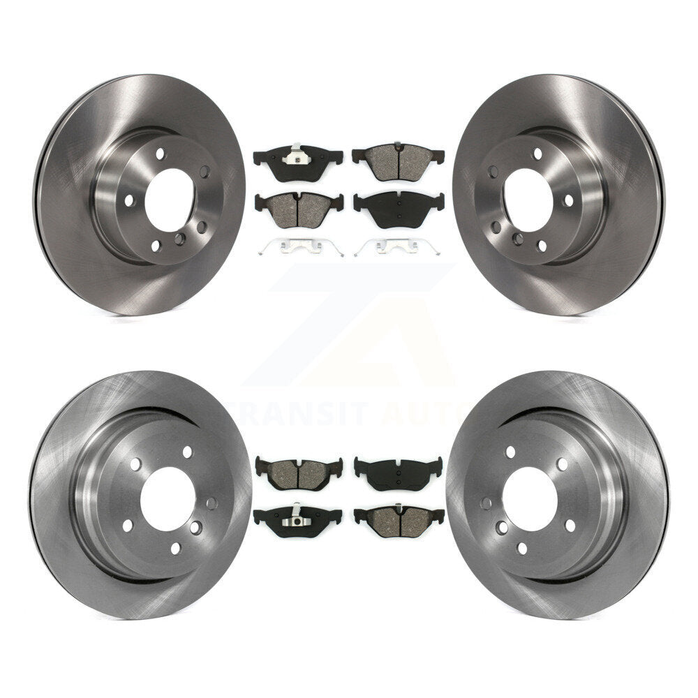 Kit de rotors de frein à disque avant et arrière et plaquettes semi-métalliques pour BMW 328xi K8S-10140