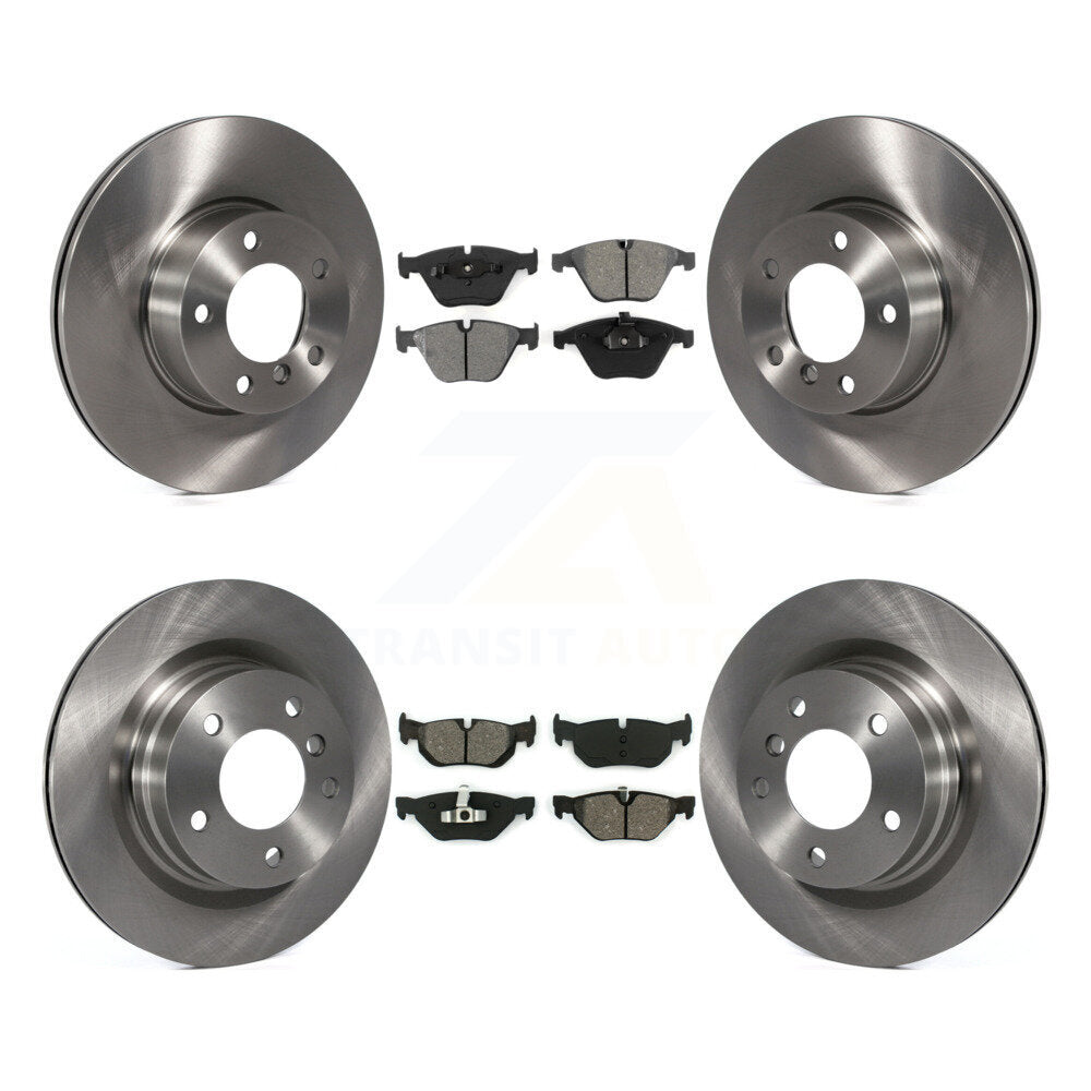 Kit de disques de frein à disque avant et arrière et plaquettes semi-métalliques pour BMW 328i K8S-101401