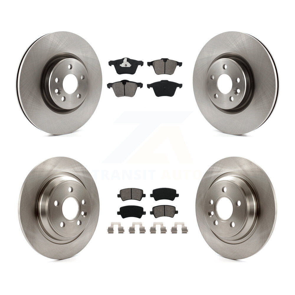 Kit de rotors de frein à disque avant et arrière et plaquettes semi-métalliques pour Volvo S60 V70
