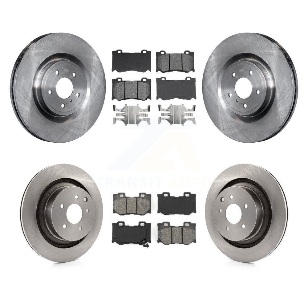 Kit de plaquettes semi-métalliques de rotor de frein avant et arrière pour INFINITI G37 avec frein Brembo