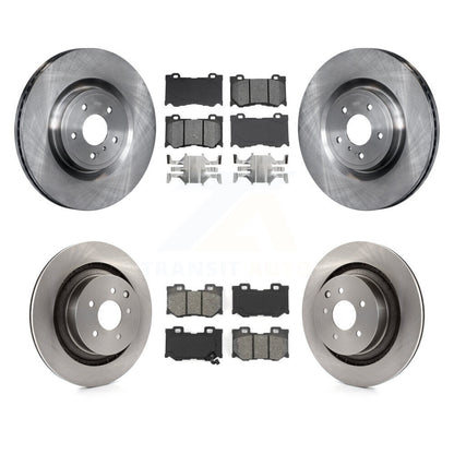 Kit de plaquettes semi-métalliques de rotor de frein avant et arrière pour INFINITI G37 avec frein Brembo