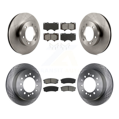 Kit de rotor de frein avant et arrière et plaquettes semi-métalliques pour Toyota FJ Cruise 2010-2014