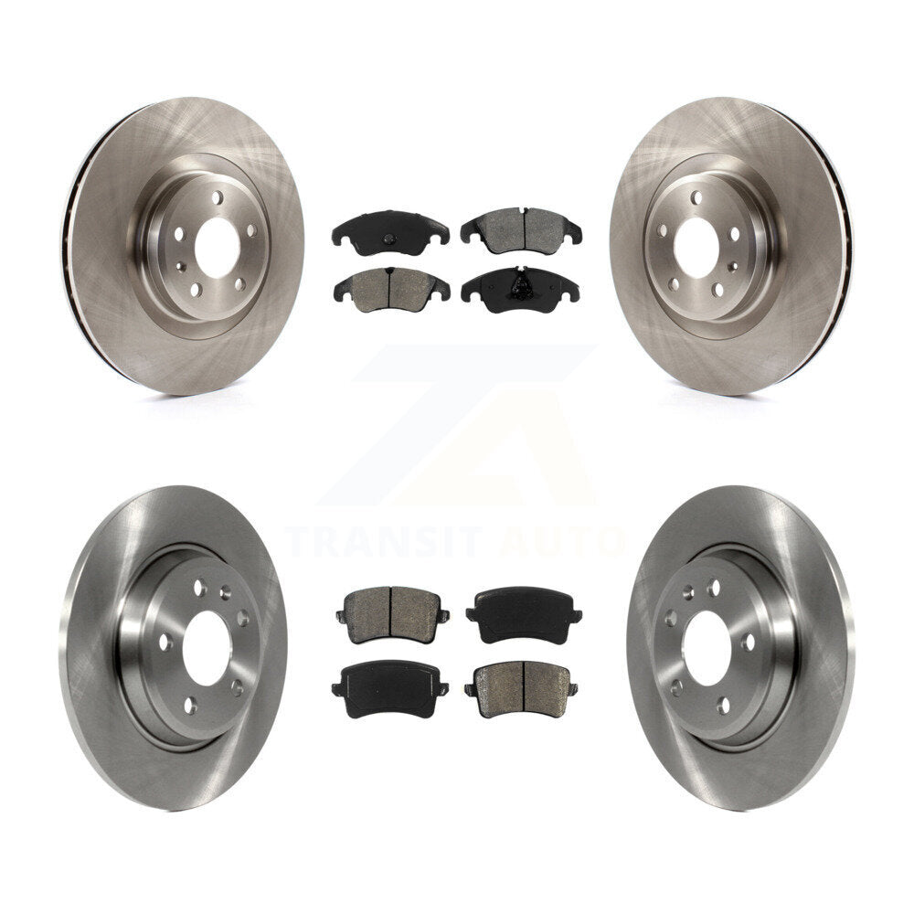 Kit de disques de frein à disque avant et arrière et plaquettes semi-métalliques pour Audi Q5 K8S-101414