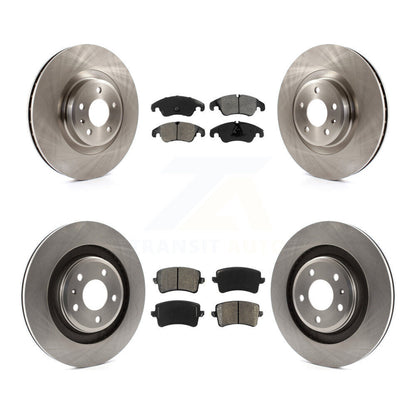 Kit de disques de frein à disque avant et arrière et plaquettes semi-métalliques pour Audi S5 S4