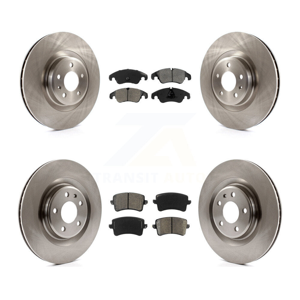 Kit de rotors de frein à disque avant et arrière et plaquettes semi-métalliques pour Audi Q5 S4 S5