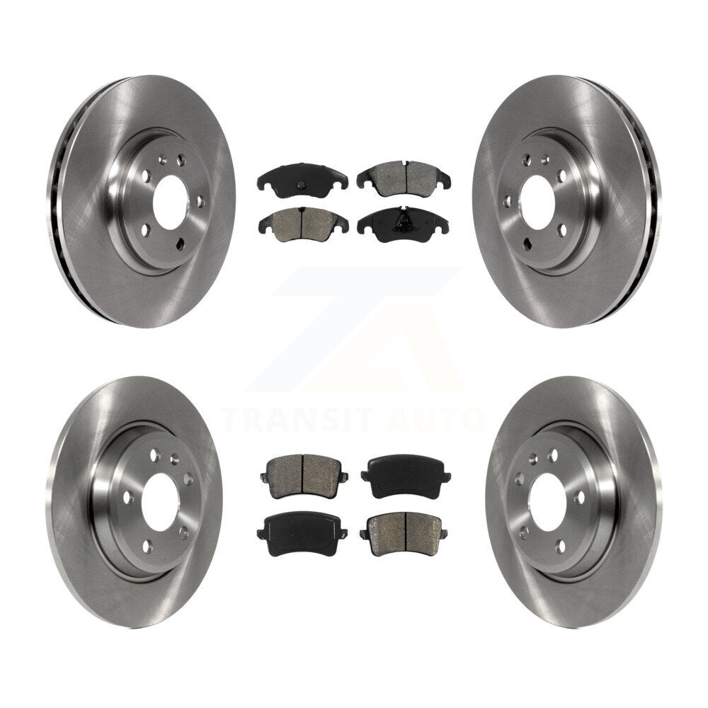 Rotors de frein à disque avant et arrière et Kit de plaquettes semi-métalliques pour Audi Q5 A4 Quattro A