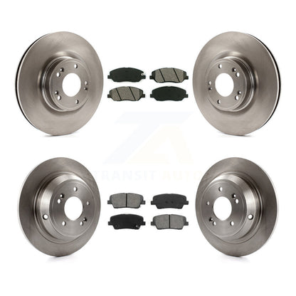 Kit de rotors de frein à disque avant et arrière et plaquettes semi-métalliques pour Hyundai Genesis 3.8