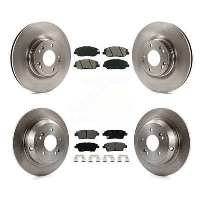 Kit de rotors de frein à disque avant et arrière et plaquettes semi-métalliques pour Hyundai Genesis 3.8