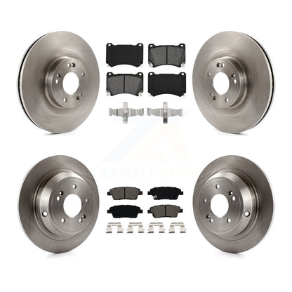 Kit de rotors de frein à disque avant et arrière et plaquettes semi-métalliques pour Hyundai Genesis