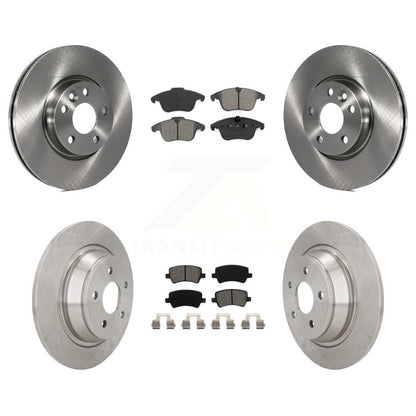 Kit de rotor de frein avant et arrière et plaquettes semi-métalliques pour Land Rover Range Evoqu 12-15