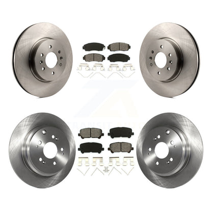 Rotors de frein à disque avant et arrière et kit de plaquettes semi-métalliques pour Honda Odysse 2011-2014