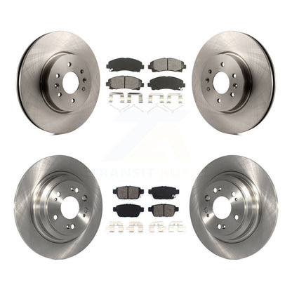 Kit de rotors de frein à disque avant et arrière et plaquettes semi-métalliques pour Acura TL 2009-2014