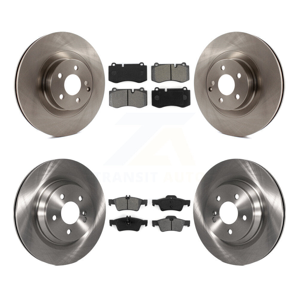 Kit de rotor de frein avant et arrière et plaquettes semi-métalliques pour Mercedes-Benz S550 S450 SL55