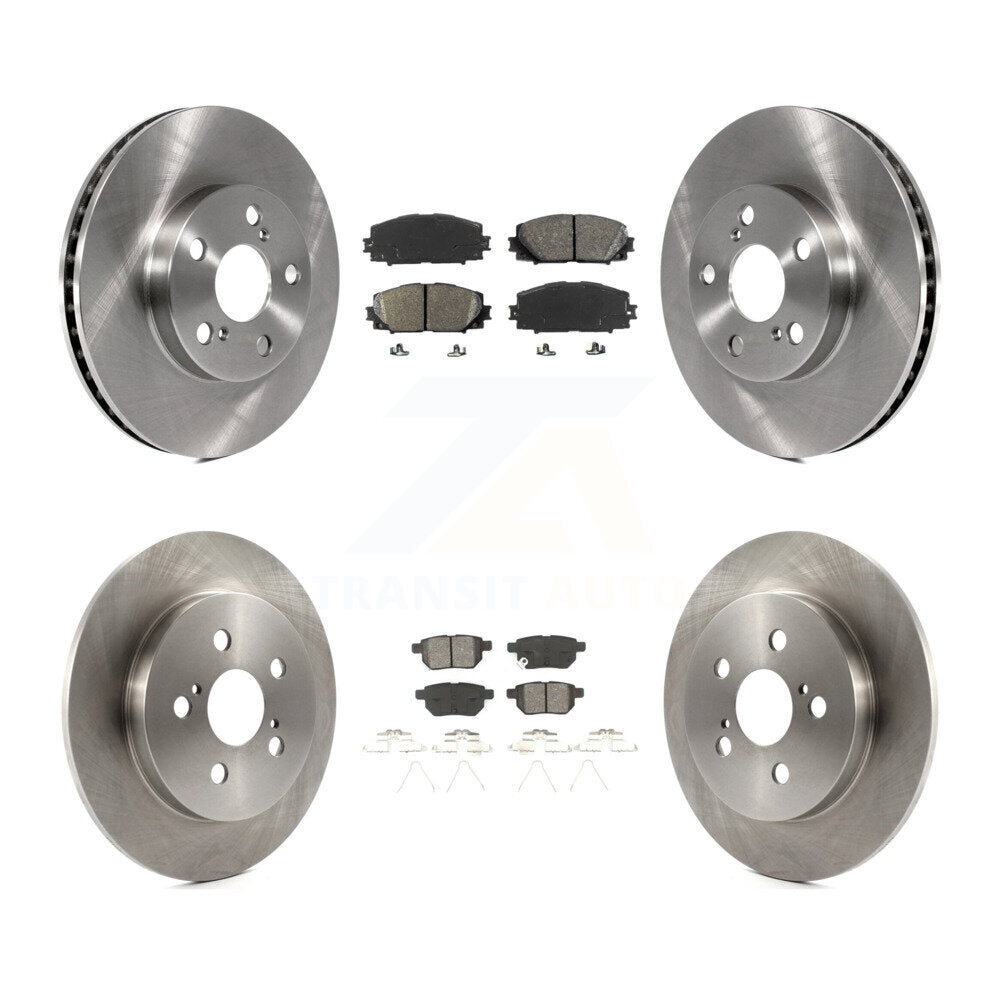Rotors de frein à disque avant et arrière, Kit de plaquettes semi-métalliques pour Toyota Prius Lexus CT200