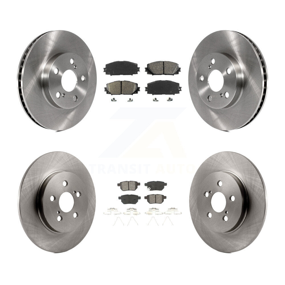 Kit de disques de frein à disque avant et arrière et plaquettes semi-métalliques pour Lexus CT200h