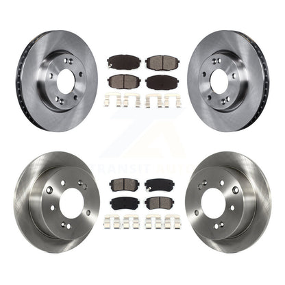 Kit de rotors de frein à disque avant et arrière et plaquettes semi-métalliques pour Kia Forte Koup Forte
