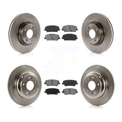 Rotors de frein à disque avant et arrière et Kit de plaquettes semi-métalliques pour Hyundai Genesis Coup