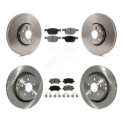 Kit de rotors de frein à disque avant et arrière et plaquettes semi-métalliques pour Volvo XC6 2010-2015
