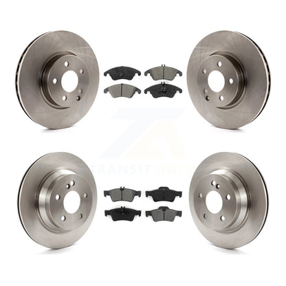 Rotors de frein à disque avant et arrière et Kit de plaquettes semi-métalliques pour Mercedes-Benz E350 E40