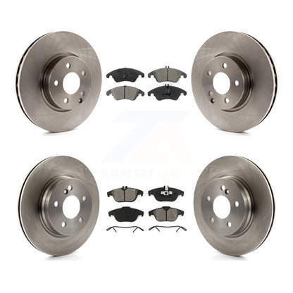 Rotors de frein avant arrière et Kit de plaquettes semi-métalliques pour Mercedes-Benz C300 C350 E35