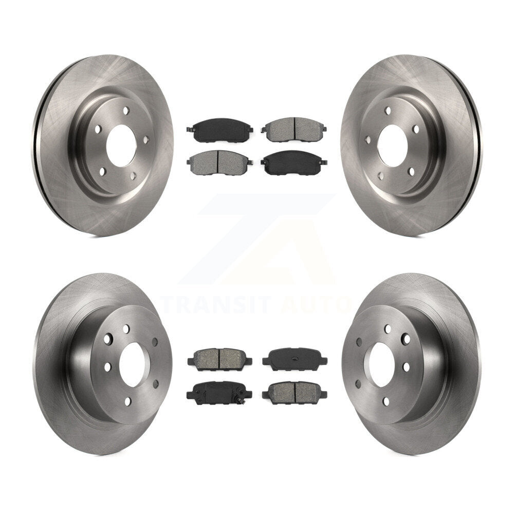 Kit de rotors de frein à disque avant et arrière et plaquettes semi-métalliques pour Nissan Sentra Juke