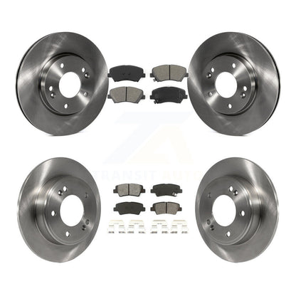 Rotors de frein avant et arrière et Kit de plaquettes semi-métalliques pour Hyundai Elantra GT Kia Fort
