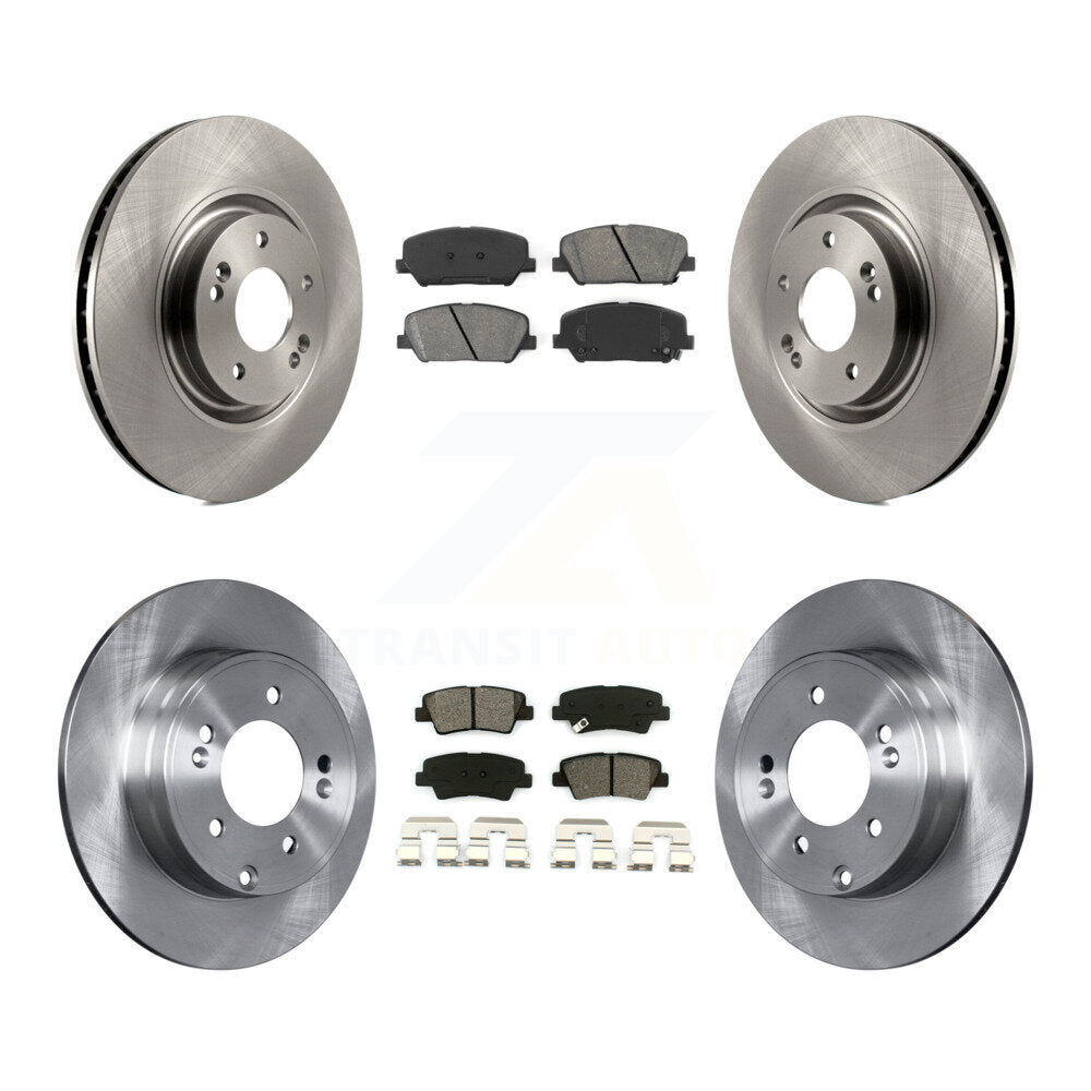 Kit de rotors de frein à disque avant et arrière et plaquettes semi-métalliques pour Kia Optima 2.0L